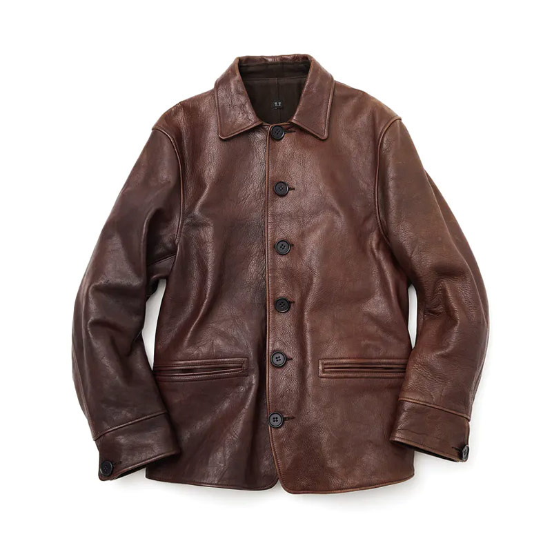 72 Editor's Eye TAIGA TAKAHASHI Automobile Leather Jacket | Silver