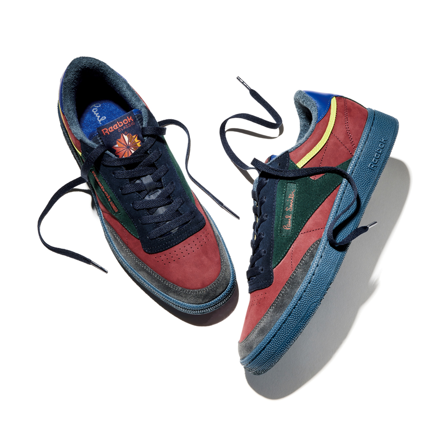 Paul Smith × Reebok コラボスニーカー CLUB C85 ポール・スミスがリーボックとコラボ 「CLUB C 85」をベースに