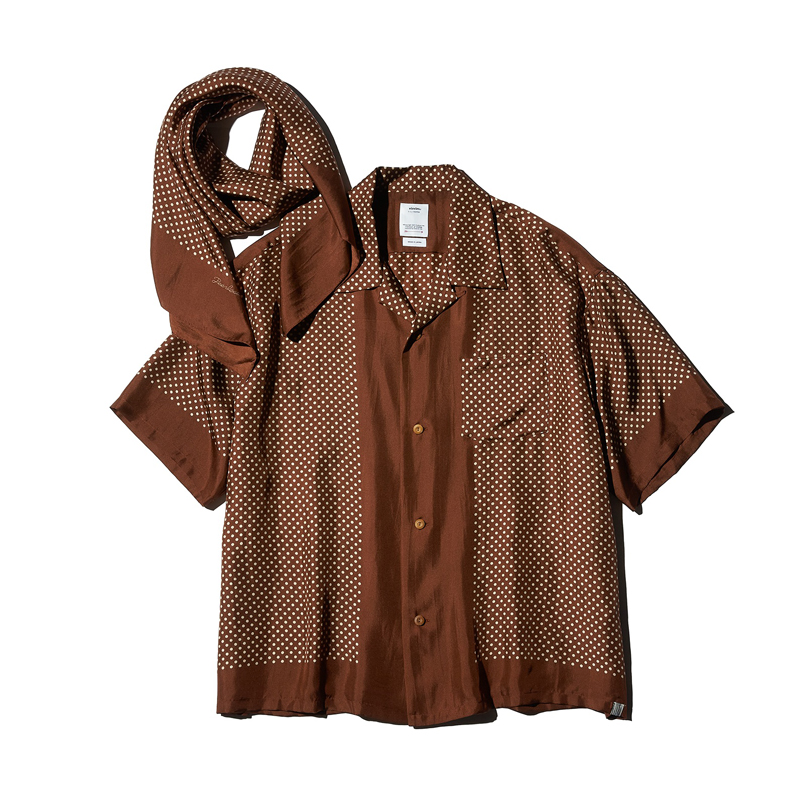 VISVIM FIL COPE TORA SILK アロハシャツ 黒 老虎柄 VISVIM COPA TORA SILK丝质老虎印花短袖衬衫24SS