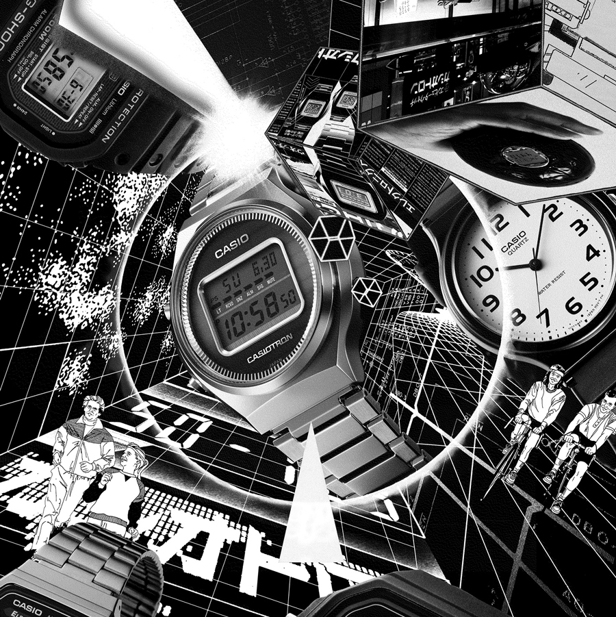 CASIO Watch 50th Anniversary Artwork | Silver Magazine