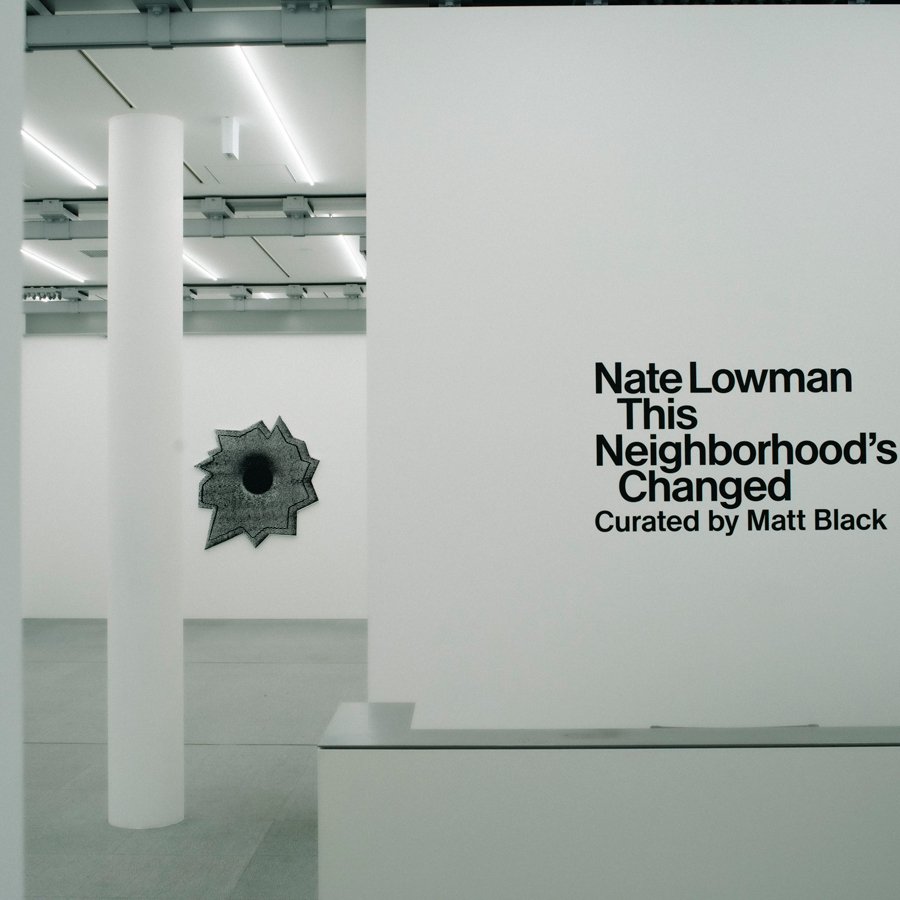 Nate Lowman's exhibition This Neighborhood's Changed